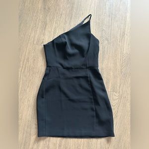 NWOT BCBGeneration Black One-Shoulder Mini Dress